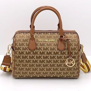 MICHAEL KORS BEDFORD LARGE DUFFLE SATCHEL BAG